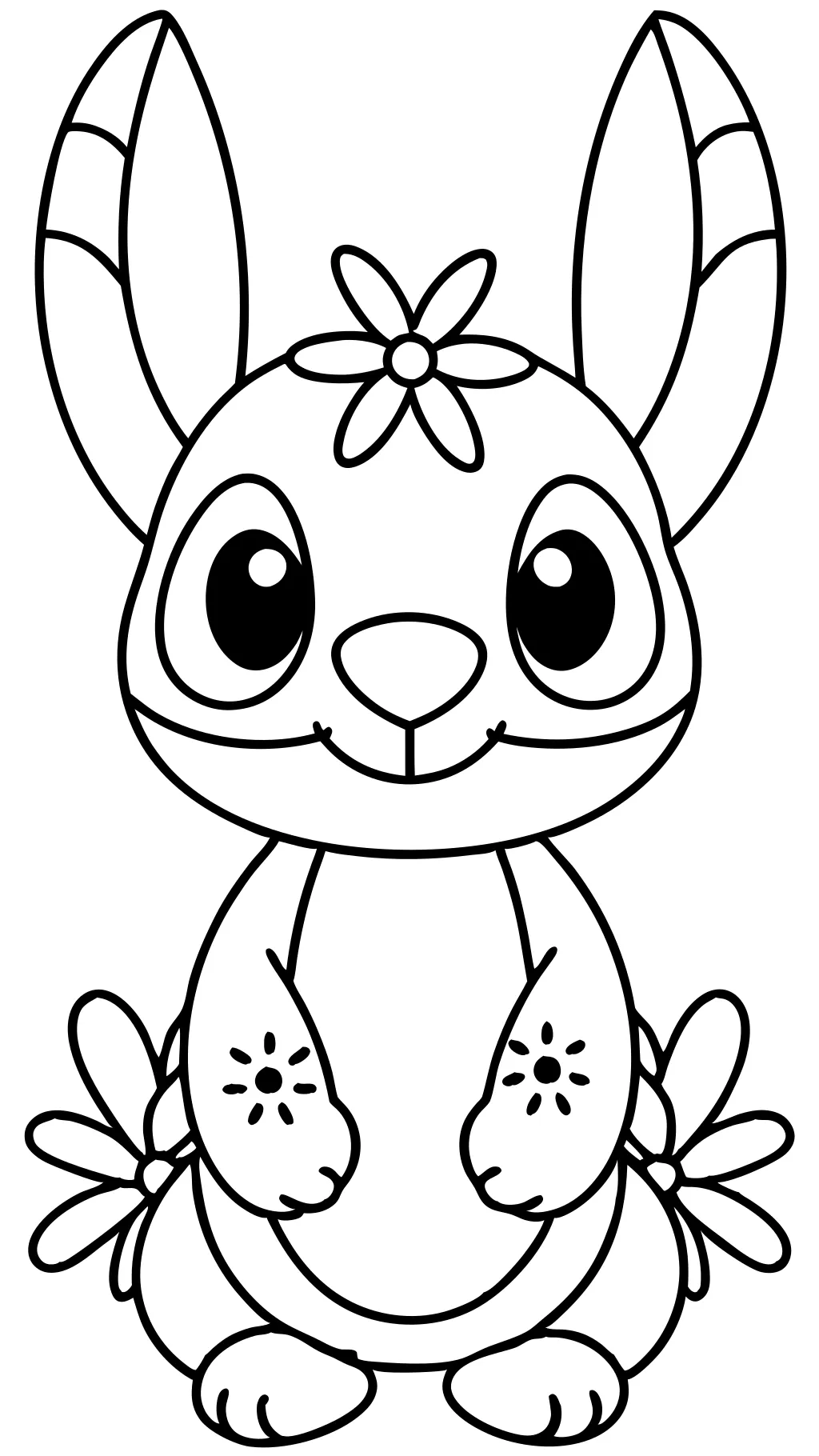 cute easy stitch coloring pages